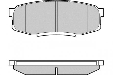 Тормозные колодки дисковые зад. Toyota Land Cruiser 4.5 D-4D/4.7 VVTi 01 07- E.t.f. 12-1382 (фото 1)