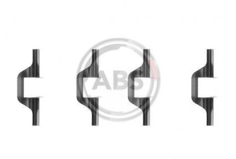 Комплектующие, колодки дискового тормоза A.B.S. 1263Q (фото 1)