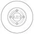 Тормозной диск перед. Audi 100/80 (83-91) A.B.S. 15745 (фото 2)