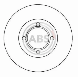 Гальмівний диск перед. Opel Astra F/Tigra -00 (256x19.9) A.B.S. 15750