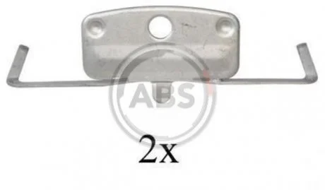 Комплектуючі, колодки дискового гальма A.B.S. 1644Q (фото 1)