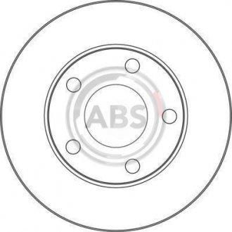 Гальмівний диск задній. A6 99-05 A.B.S. 17056 (фото 1)