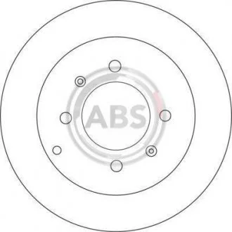 Гальмівний диск задній. Sonata/Optima/Matrix/Elantra/Sonata/Magentis/Optima 98- A.B.S. 17207