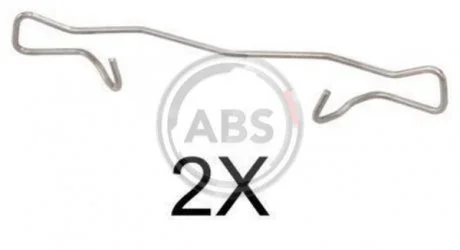 Комплектуючі, колодки дискового гальма A.B.S. 1755Q