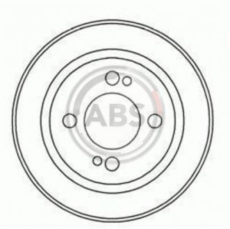 Гальмівний барабан задній. Accord/Civic/Integra (85-01) A.B.S. 2346S (фото 1)