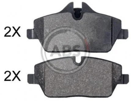 Комплект гальмівних колодок, дискове гальмо A.B.S. 35016