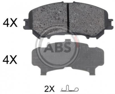 Тормозные колодки дисковые (1 к-т) A.B.S. 35045 (фото 1)