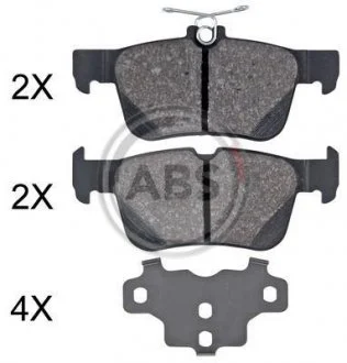 Тормозные колодки дисковые A.B.S. 35060