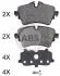 Гальмівні колодки пер. BMW X1 (F48)/ MINI Countryman (F60) 14- (LUCAS/TRW) (D диска 294mm) 35072