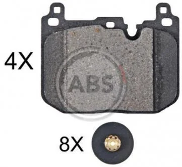 KLOCKI HAMULC. MINI COOPER 14- PRZ?D A.B.S. 35117 (фото 1)