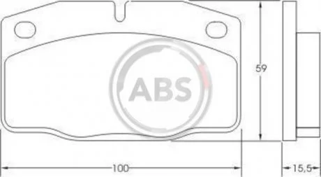 Колодки тормозные перед. Astra/Combo/Corsa/Kadett/Nova (75-01) A.B.S. 36145