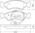 Тормозные колодки Ford Fiesta 1.3-1.8D 89-95- /Mazda A.B.S. 36707 (фото 1)