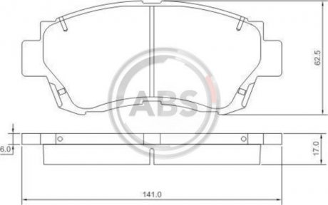 Колодки тормозные задн/пер. Avalon/Mark/Camry/Corona/Celica/Crown/ES/LS 89-04 A.B.S. 36713