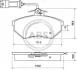 Тормозные колодки перед. Caddy II >9.96/Passat B4/Audi 80 36791
