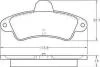Тормозные колодки зад. Ford Mondeo 93-00 (Bendix) без датчика (115,8x53,7x15) 36844