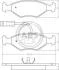 Комплект гальмівних колодок, дискове гальмо 36855