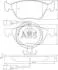 Комплект тормозных колодок, дисковый тормоз 36894