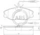 Тормозные колодки перед. Peugeot 306/406/607 96- (TRW) 36977