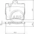 Тормозные колодки зад. MB W220/C215 98- (ATE) 37150