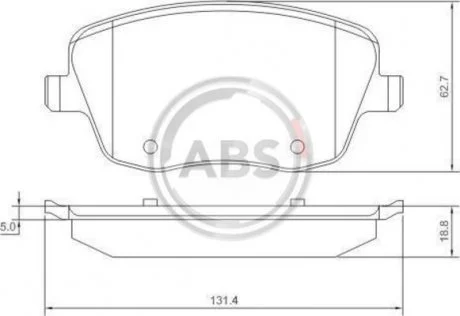 Колодки тормозн. перед. SEAT Cordoba (08/00-->) 1.9 TDi A.B.S. 37241