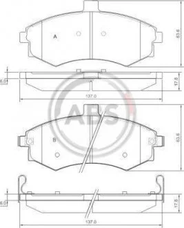 Фото 1 - колодки тормозные пер. Matrix/Lavita/Elantra/Lantra/Coupe/Cerato 98-10 A.B.S. 37403 Колодки тормозные пер. Matrix/Lavita/Elantra/Lantra/Coupe/Cerato 98-10 A.B.S. 37403 (фото 1)