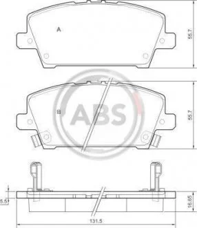 Колодки тормозные пер. Civic 05-11 A.B.S. 37529