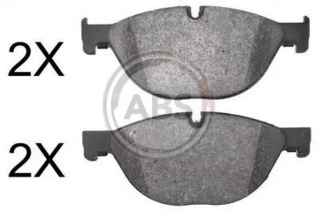 Комплект тормозных колодок, дисковый тормоз A.B.S. 37703