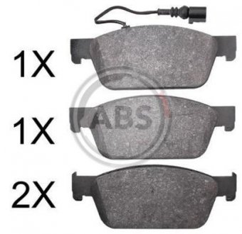 Тормозные колодки дисковые A.B.S. 37767 (фото 1)