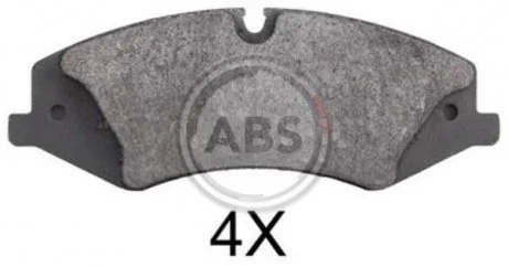 Комплект гальмівних колодок, дискове гальмо A.B.S. 37803