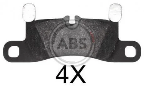 Комплект гальмівних колодок, дискове гальмо A.B.S. 37850