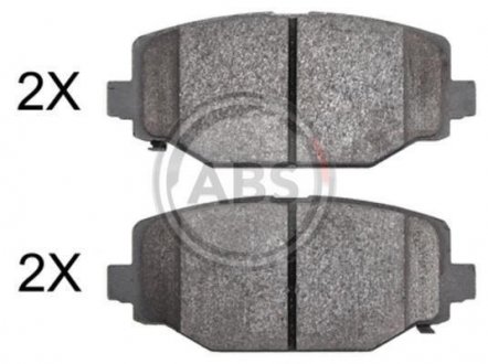 Комплект тормозных колодок, дисковый тормоз A.B.S. 37924 (фото 1)