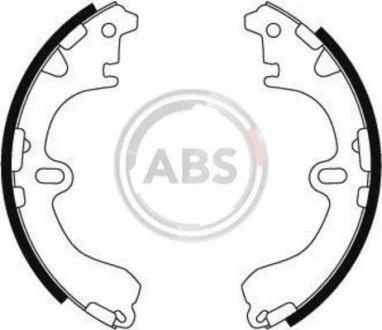 Колодки гальмівні задні. Corolla/Celica 89-02 A.B.S. 8844