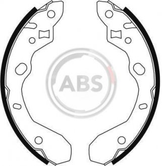 Колодки гальмівні задні. Protege/323 98-04 A.B.S. 9066