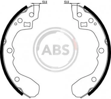 Колодки ручного гальма Daily II-III 89-07 (Brembo) зі пружинками A.B.S. 9080