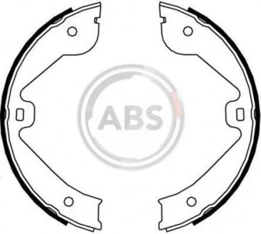 Комплект тормозных колодок, стояночная тормозная система A.B.S. 9177