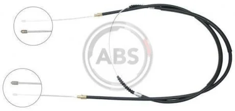 Трос тормоза ручного задн.л/п CITROEN JUMPER; PEUGOT BOXER: FIAT DUCATO 1.9 D-2.8 Hdi 94- /диск./ A.B.S. K16835