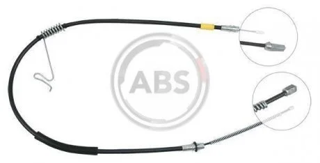 Трос ручного гальма зад. Transit V184 00 Пр. RWD (двокат.) (1332/1040) A.B.S. K17898