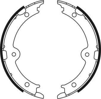 Тормозные колодки, барабанные ABE C02087ABE