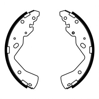 Комплект колодок гальмівних ABE C03038ABE