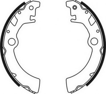 Тормозные колодки, барабанные ABE C08003ABE