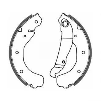 Колодки тормозные барабанные, комплект ABE C0X003ABE