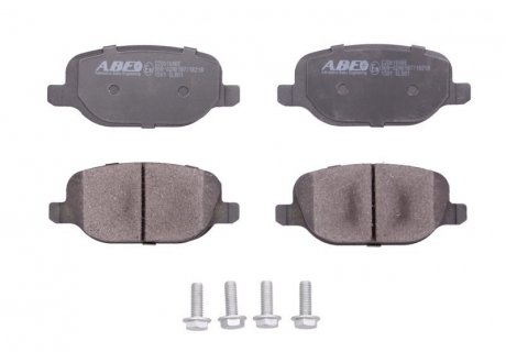 Комплект тормозных колодок, дисковый тормоз ABE C2D010ABE (фото 1)