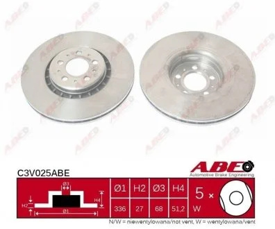 Тормозной диск ABE C3V025ABE