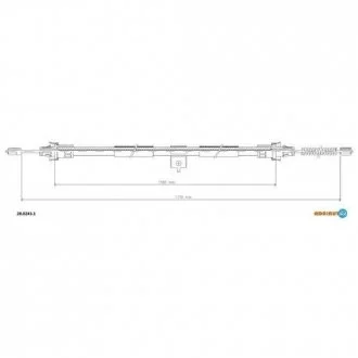 Тросик гальма стоянки ADRIAUTO 28.0243.1