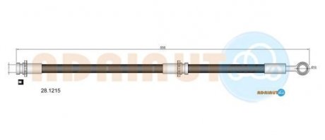 NISSAN Шланг тормозной передний Sunny -86, Cherry -86 ADRIAUTO 28.1215