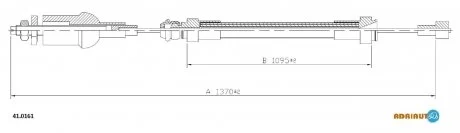 RENAULT Трос сцепления Trafic PR/AR 2 ADRIAUTO 41.0161