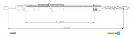 Тросик стояночного тормоза ADRIAUTO 41.0237 (фото 1)