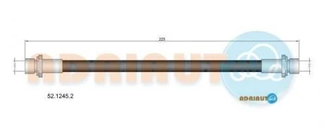 Шланг гальм. передн. лів. TOYOTA YARIS 06- ADRIAUTO 52.1245.2