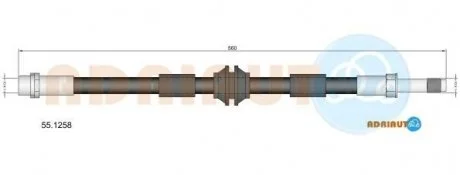 Шланг тормозн. передний VW T5 2003- ADRIAUTO 55.1258