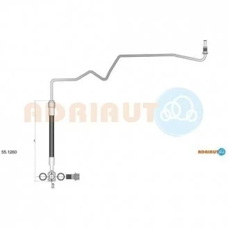 Гальмівний шланг ADRIAUTO 55.1260